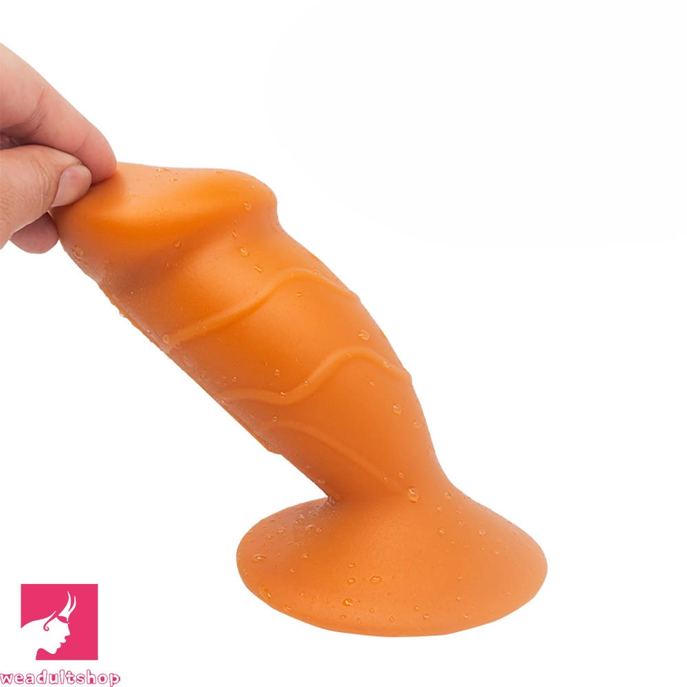 5.31in 5.91in 6.69in 7.48in Dildo Butt Plug Trainer Liquid Silicone Cock Anal Plug