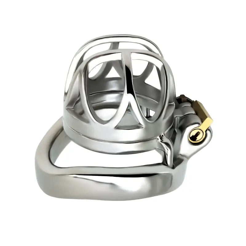 Stainless Steel Chastity Lock Metal Hollow Birdcage CB Lock Cage Sex Toy