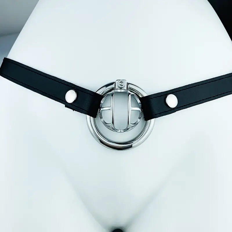 Metal Hollow Opening Male Device Screw Adjustable Wear Lock Cock Cage