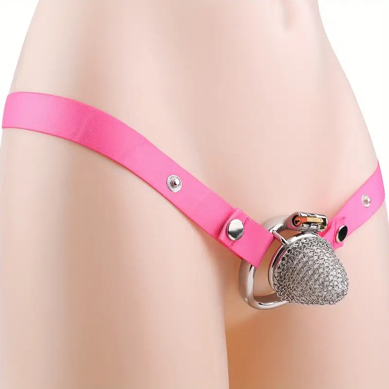 Lightweight Anti-Escape Control Small Stainless Steel Male Mesh Chastity Cage
