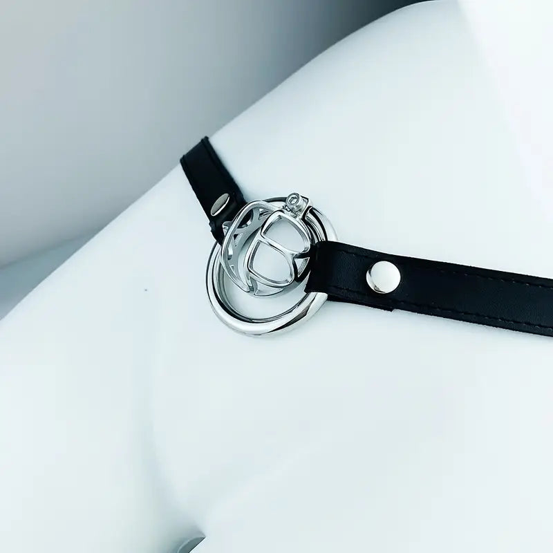 Metal Hollow Opening Male Device Screw Adjustable Wear Lock Cock Cage