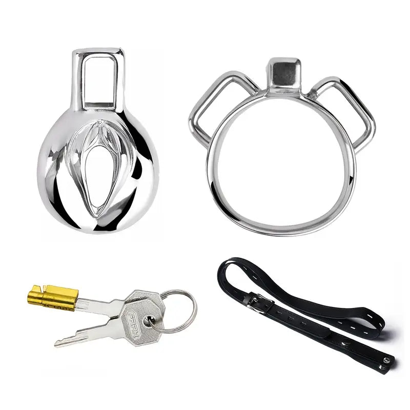 Male Metal Clitoris Head Virginity Virginity Belt Penis Restraint Cock Cage