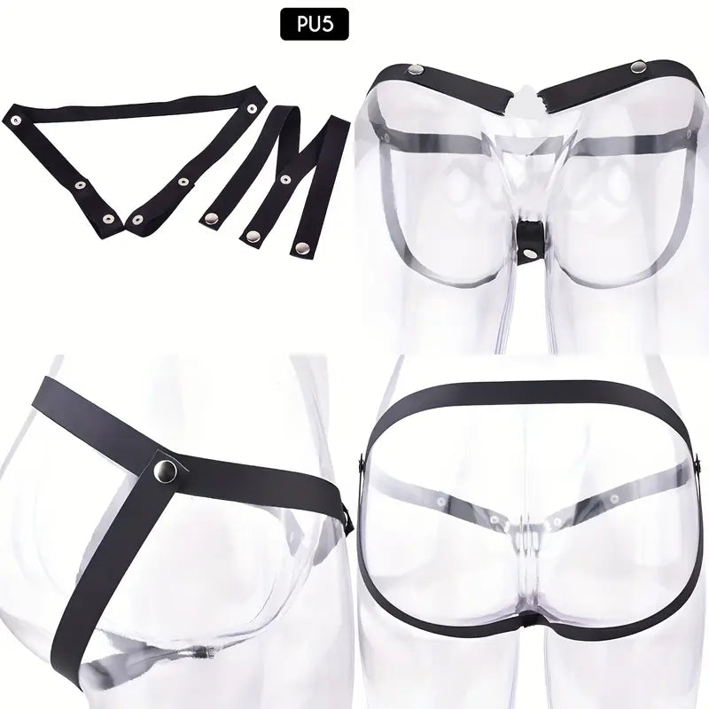 Metal Flat BDSM Butterfly Vaginal Chastity Cage Device Belt For Female Adults