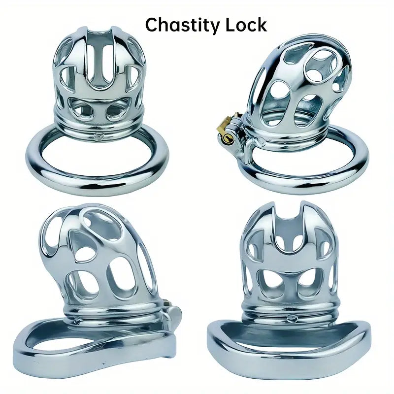 Stainless Steel Male Chastity Cage Hand-Washable Enhances Sexual Pleasure