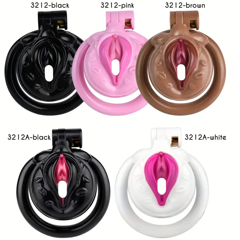 5 Colors Plastic Pussy Chastity Cage Adult BDSM Sex Toys For Adult Men