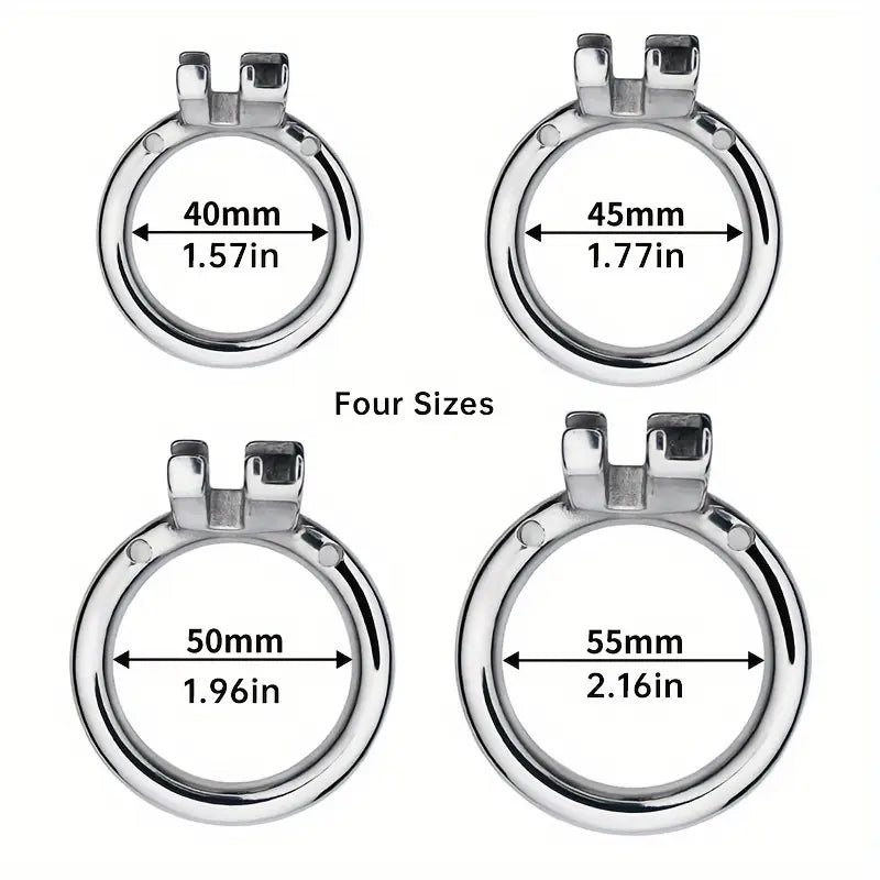 Stainless Steel Male Chastity Cage Hand-Washable Enhances Sexual Pleasure