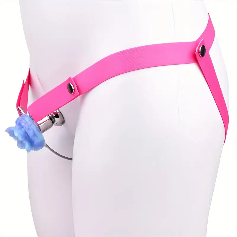 Metal Flat BDSM Butterfly Vaginal Chastity Cage Device Belt For Female Adults