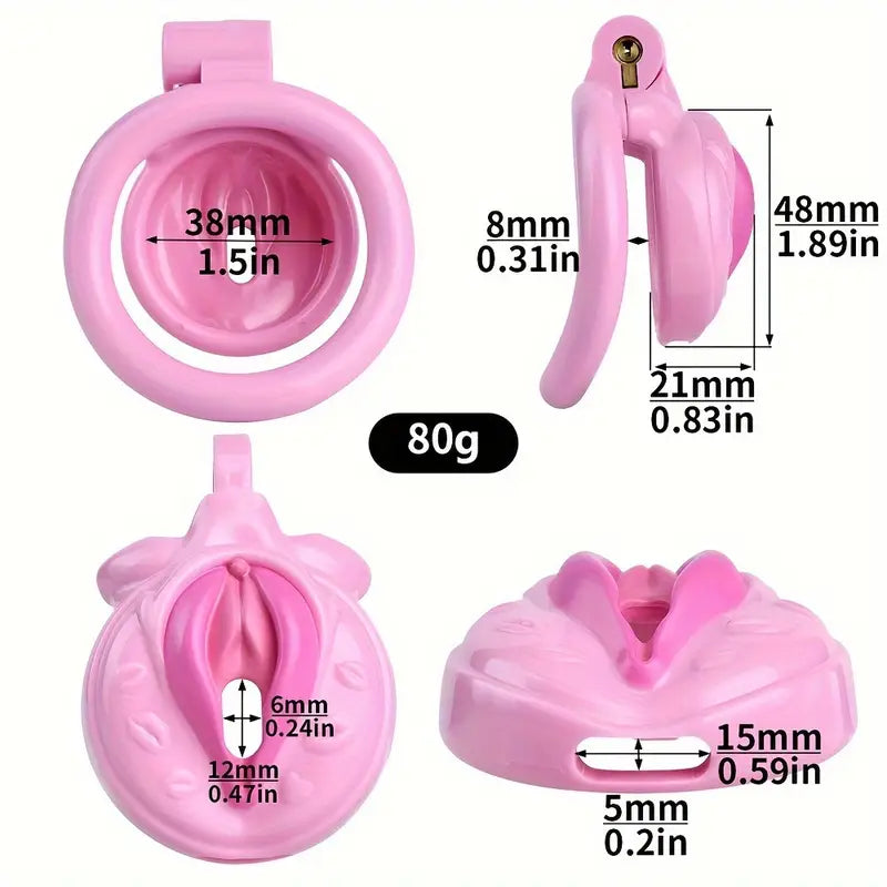 5 Colors Plastic Pussy Chastity Cage Adult BDSM Sex Toys For Adult Men