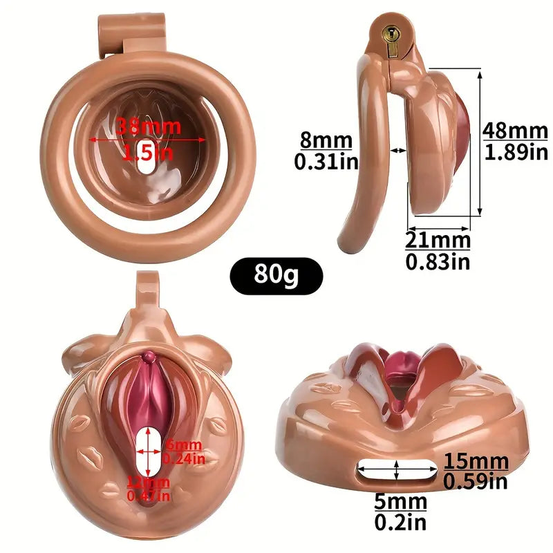 5 Colors Plastic Pussy Chastity Cage Adult BDSM Sex Toys For Adult Men