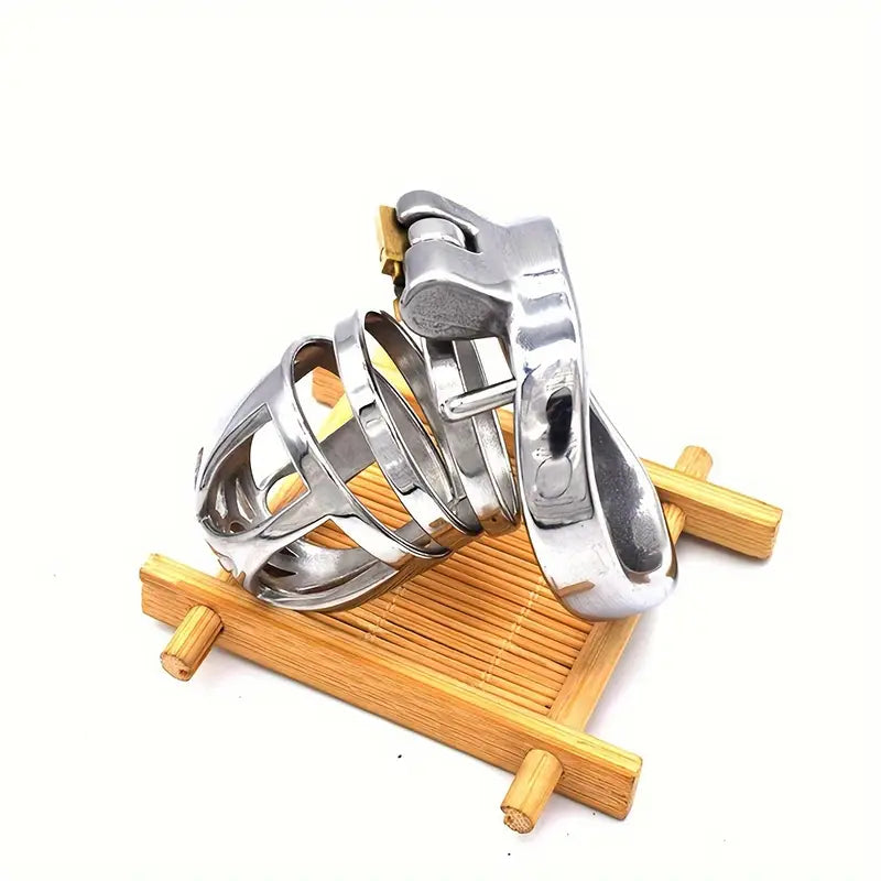Male Stainless Steel Chastity Cage Device Chastity Lock Cage Penis Ring