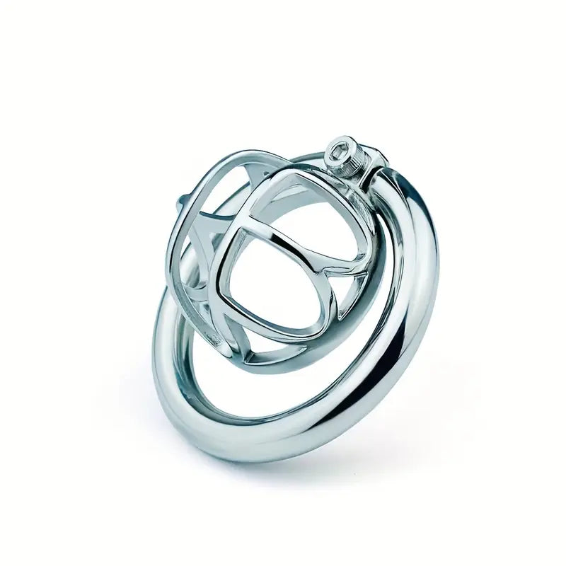 Metal Hollow Opening Male Device Screw Adjustable Wear Lock Cock Cage