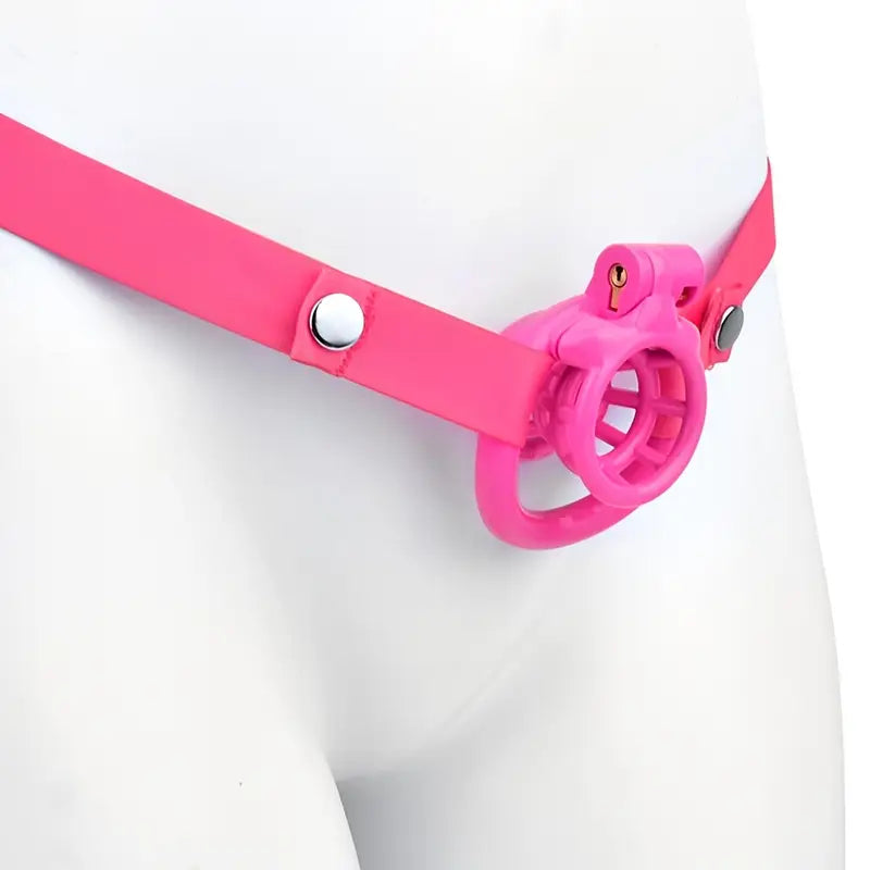 Resin Negative Chastity Cage Device With Adjustable Elastic Band For Men