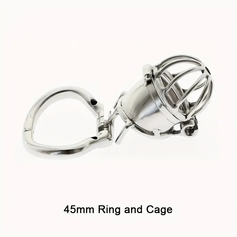 Metal Stainless Steel Openable Breathable Penis Chastity Cage Restraint Device