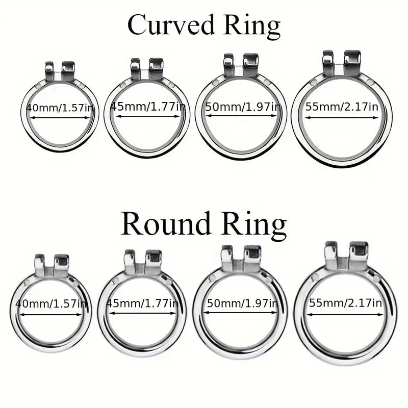 Male Stainless Mesh Metal Chastity Lock Cage Penis Lightweight Anti-Escape