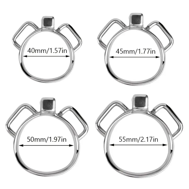 Male Metal Clitoris Head Virginity Virginity Belt Penis Restraint Cock Cage