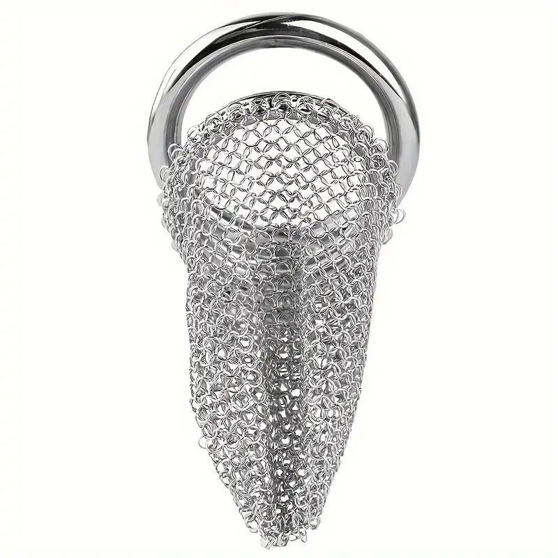 Male Stainless Mesh Metal Chastity Lock Cage Penis Lightweight Anti-Escape