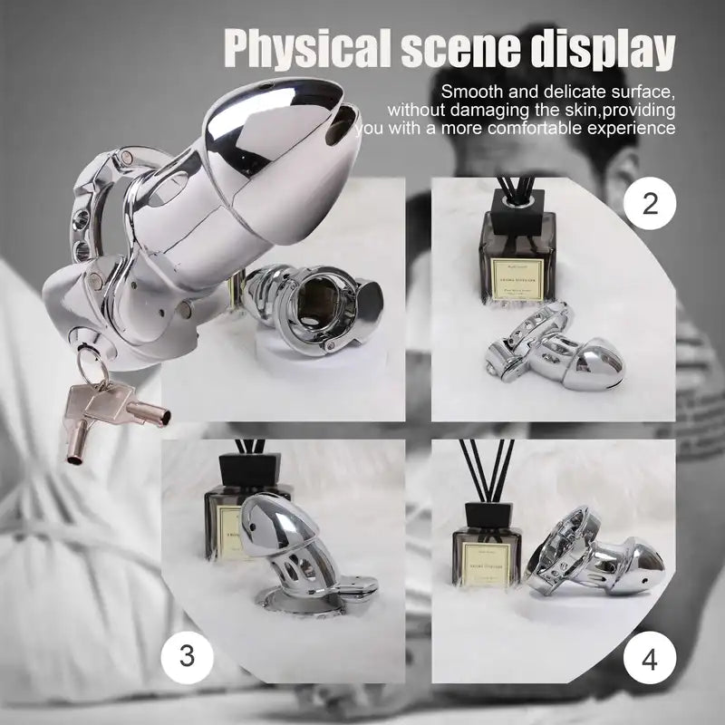 Adjustable Stainless Steel Chastity Cage Celibacy Chastity Device Penis Chastity