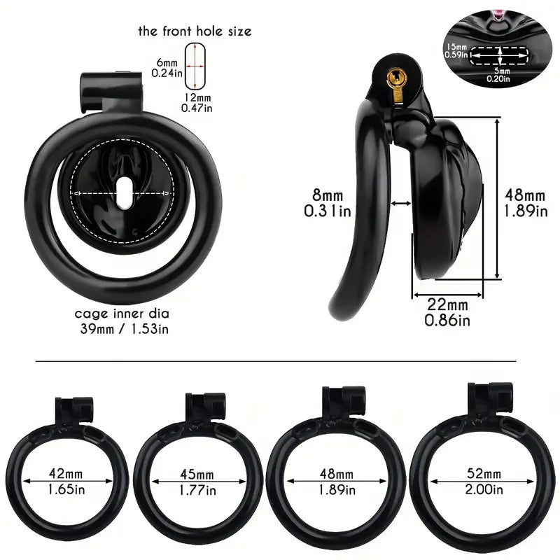 5 Colors Plastic Pussy Chastity Cage Adult BDSM Sex Toys For Adult Men