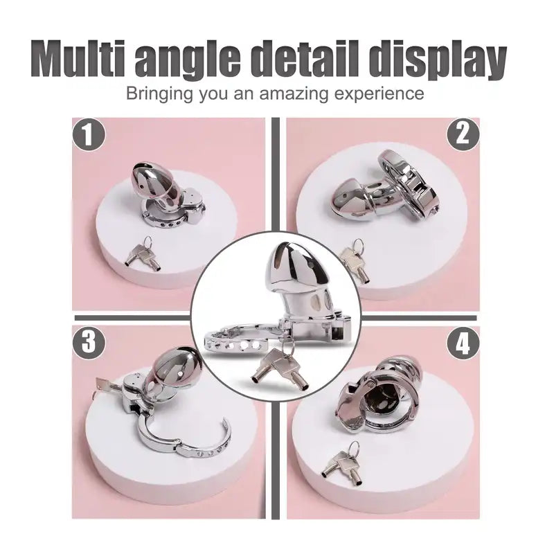 Adjustable Stainless Steel Chastity Cage Celibacy Chastity Device Penis Chastity