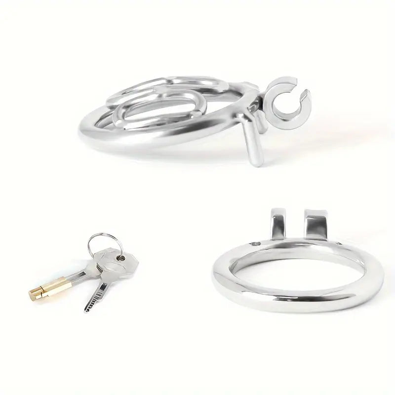 Stainless Steel Virginity Lock Invisible Virginity Penis Chastity Cage Device