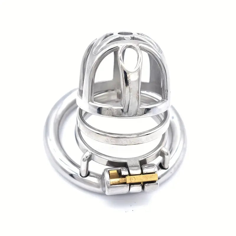 Male Stainless Steel Chastity Cage Device Chastity Lock Cage Penis Ring