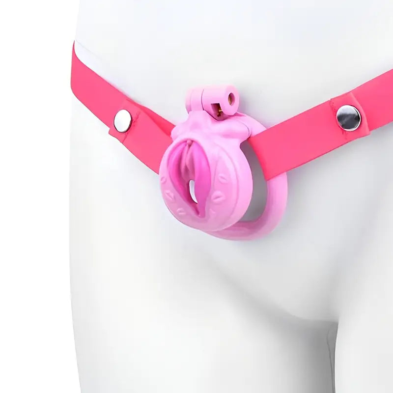 Adjustable Chastity Belt Negative Pole Resin Chastity Cage Lock For Couples