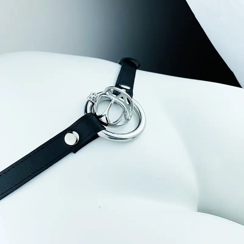 Metal Hollow Opening Male Device Screw Adjustable Wear Lock Cock Cage