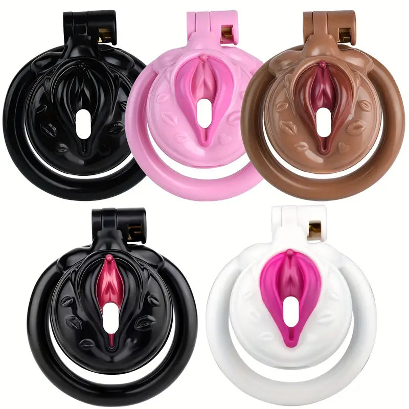 5 Colors Plastic Pussy Chastity Cage Adult BDSM Sex Toys For Adult Men