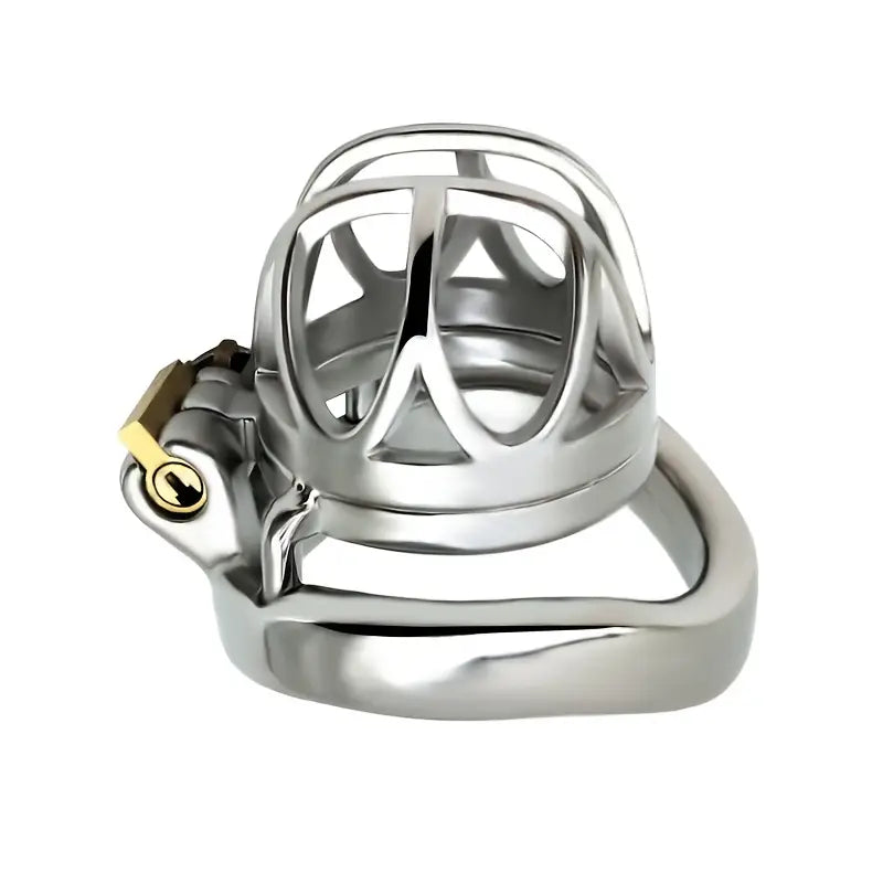 Stainless Steel Chastity Lock Metal Hollow Birdcage CB Lock Cage Sex Toy