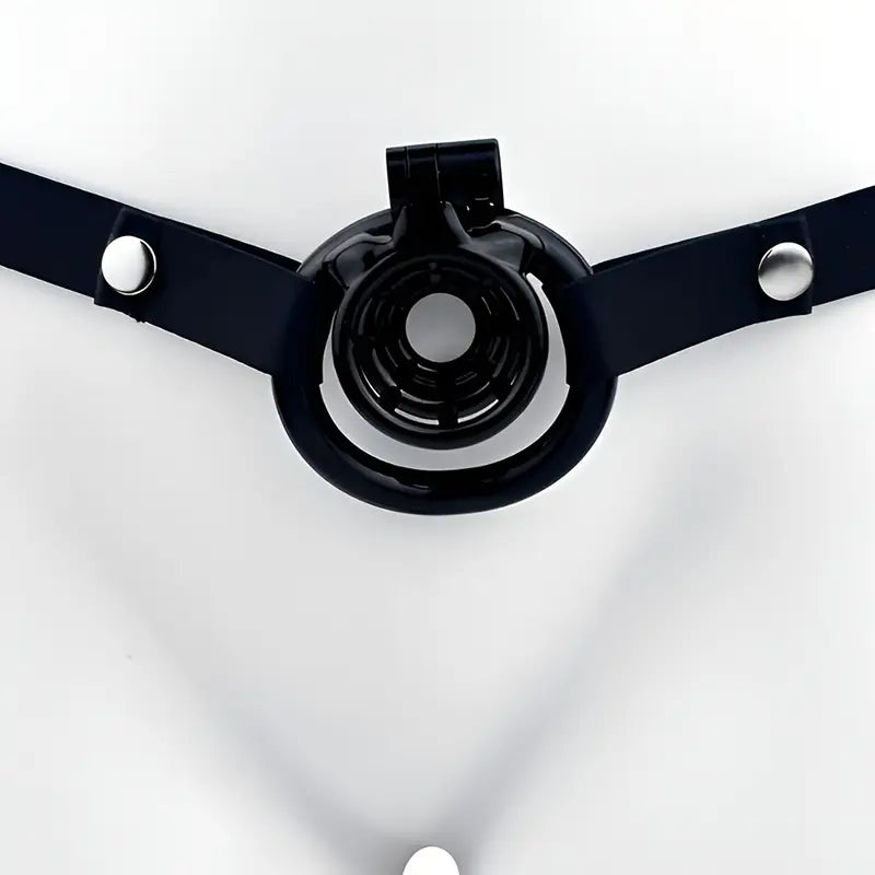 Resin Negative Chastity Cage Device With Adjustable Elastic Band For Men