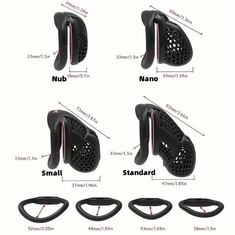 Beehive Pro Mini Male Chastity Cage Breathable Cock Coop For Bondage Fetish