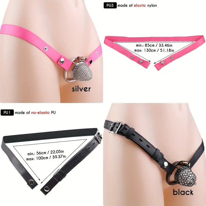 Lightweight Anti-Escape Control Small Stainless Steel Male Mesh Chastity Cage