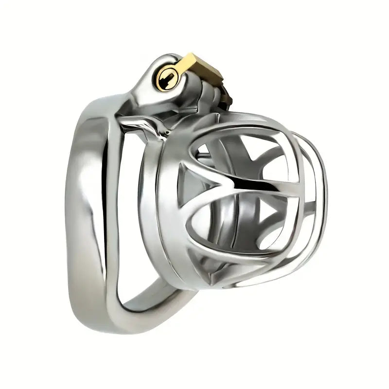 Stainless Steel Chastity Lock Metal Hollow Birdcage CB Lock Cage Sex Toy