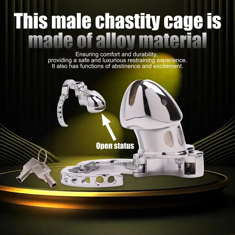 Adjustable Stainless Steel Chastity Cage Celibacy Chastity Device Penis Chastity