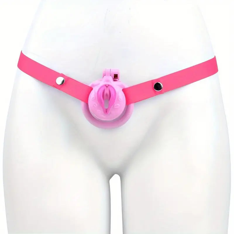 Adjustable Chastity Belt Negative Pole Resin Chastity Cage Lock For Couples