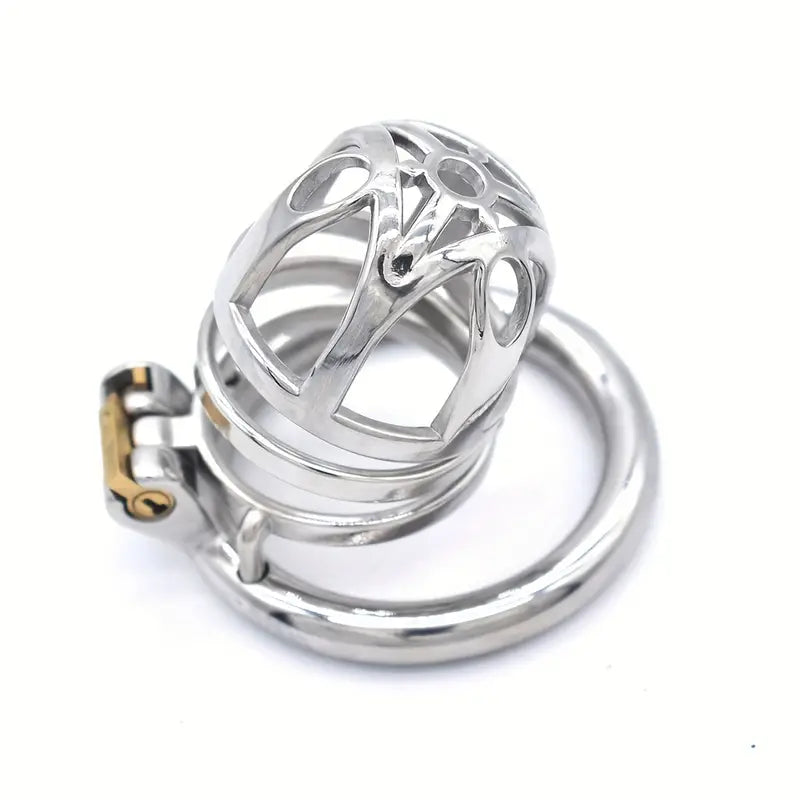 Male Stainless Steel Chastity Cage Device Chastity Lock Cage Penis Ring