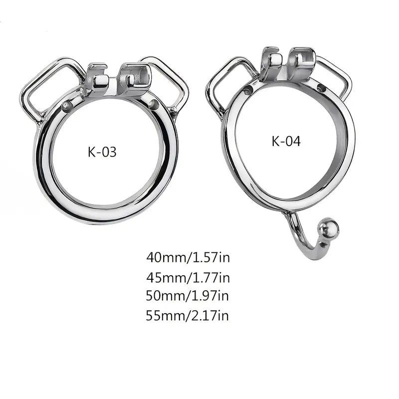 Negative Inverted Male Chastity Cage With PU Chastity Belt CB Lock Cock