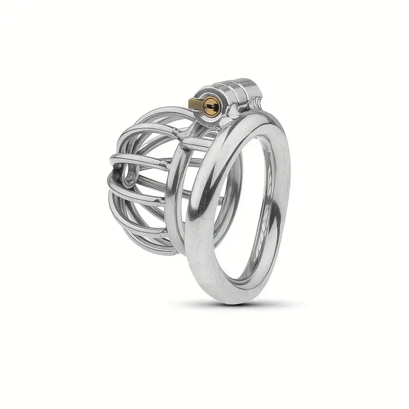 Male Chastity Hot Cold Stimulation Wild Scream Adult BDSM Metal Cock Cage