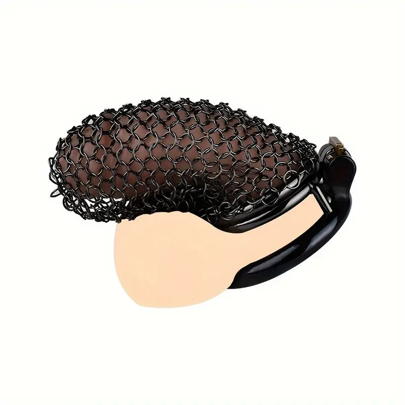 Black Long Chain Male Chastity Cage With Locking Clasp Adult BDSM Toy