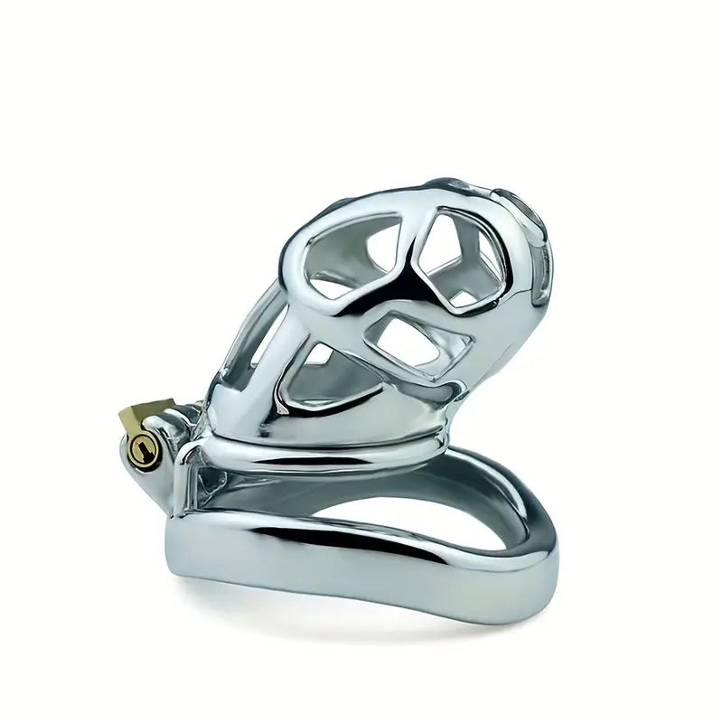 Metal Snake Shape Hollow Men Chastity Cage Penis Lock 4 Sizes Chastity