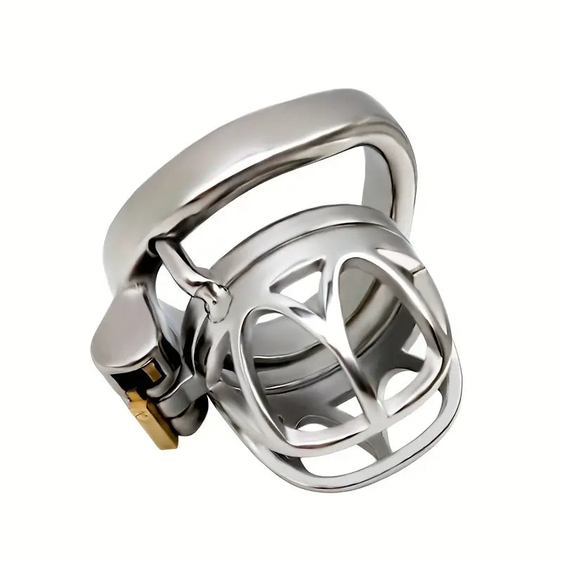 Stainless Steel Chastity Lock Metal Hollow Birdcage CB Lock Cage Sex Toy