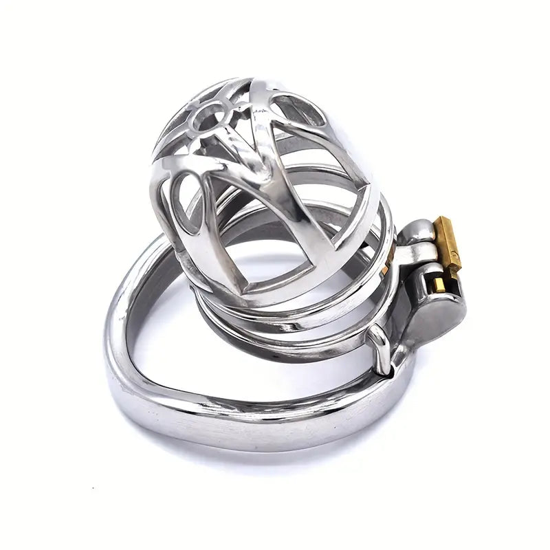 Male Stainless Steel Chastity Cage Device Chastity Lock Cage Penis Ring
