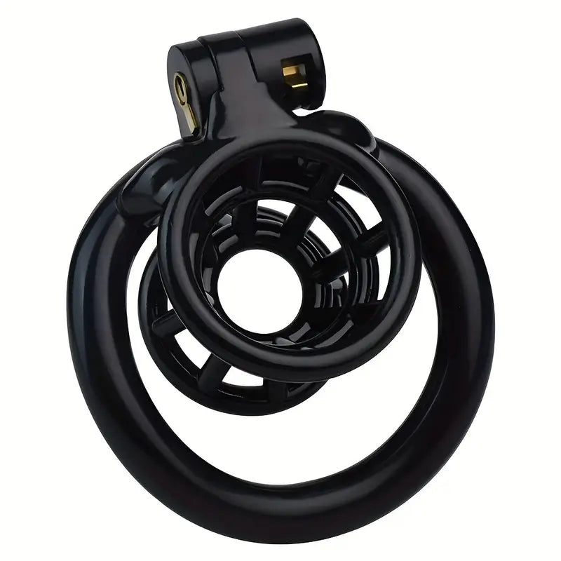 3D Print Resin Male Black Inverted Chastity Cage Device With Elastic Belt 4 Sizes