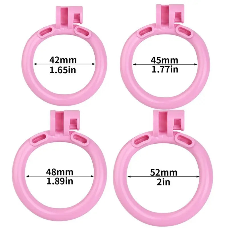 Adjustable Chastity Belt Negative Pole Resin Chastity Cage Lock For Couples