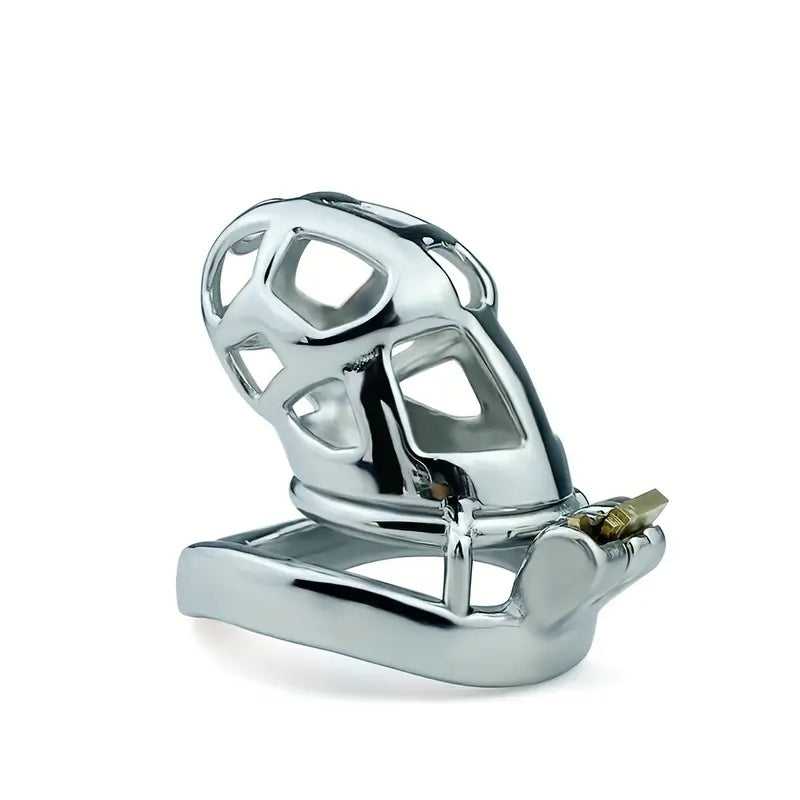 Metal Snake Shape Hollow Men Chastity Cage Penis Lock 4 Sizes Chastity