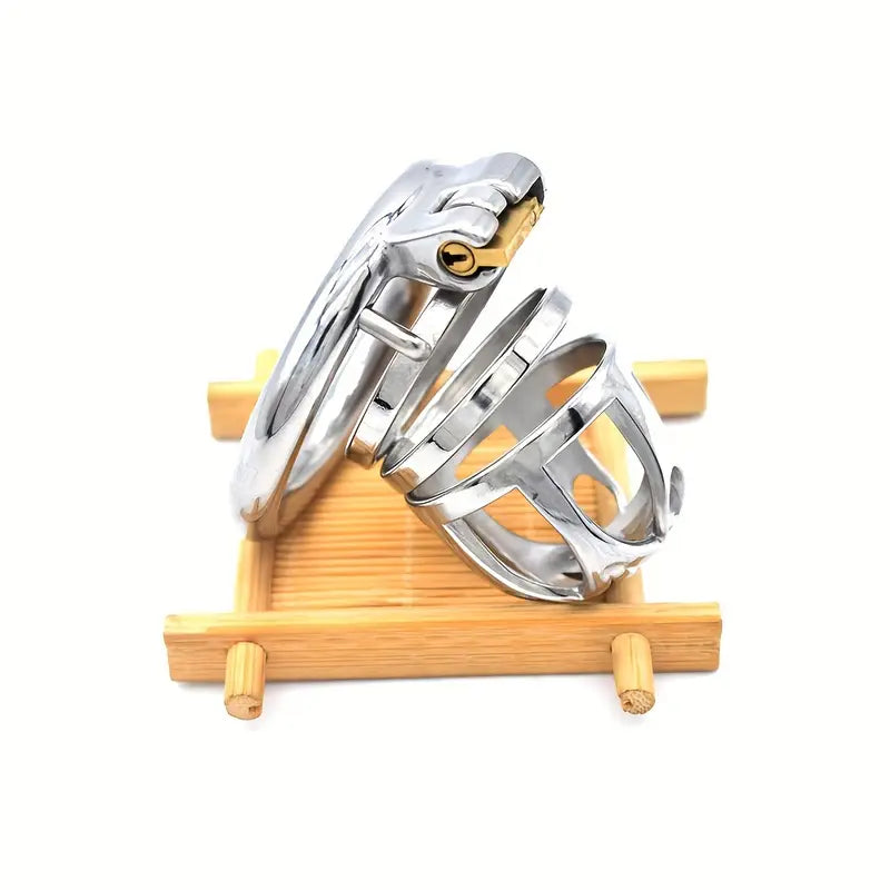 Male Stainless Steel Chastity Cage Device Chastity Lock Cage Penis Ring