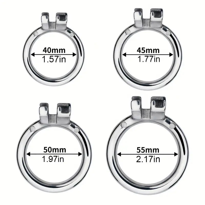 Men Chastity Device Flat Metal Chastity Cage BDSM Bondage BDSM Sex Toy