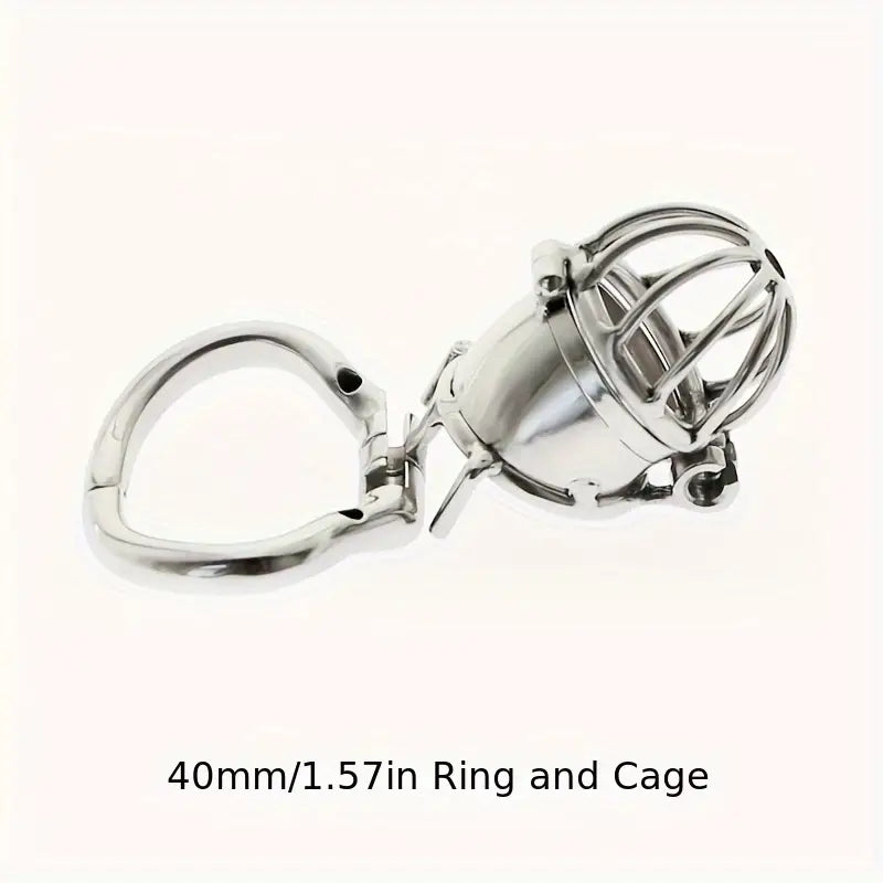 Metal Stainless Steel Openable Breathable Penis Chastity Cage Restraint Device