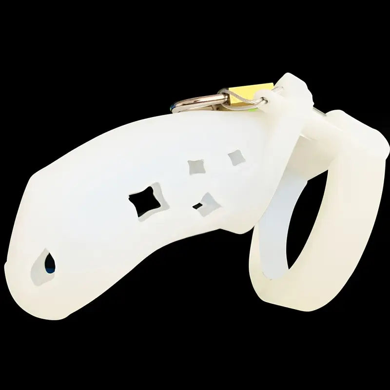 Lightweight Soft Silicone Chastity Cage For Men DIY Assembly With 5 Penile Rings