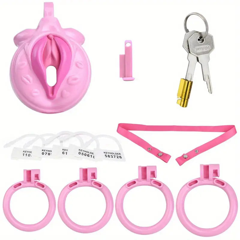 Adjustable Chastity Belt Negative Pole Resin Chastity Cage Lock For Couples